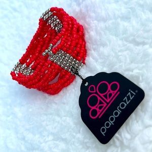 Paparazzi Red Seedbead bracelet